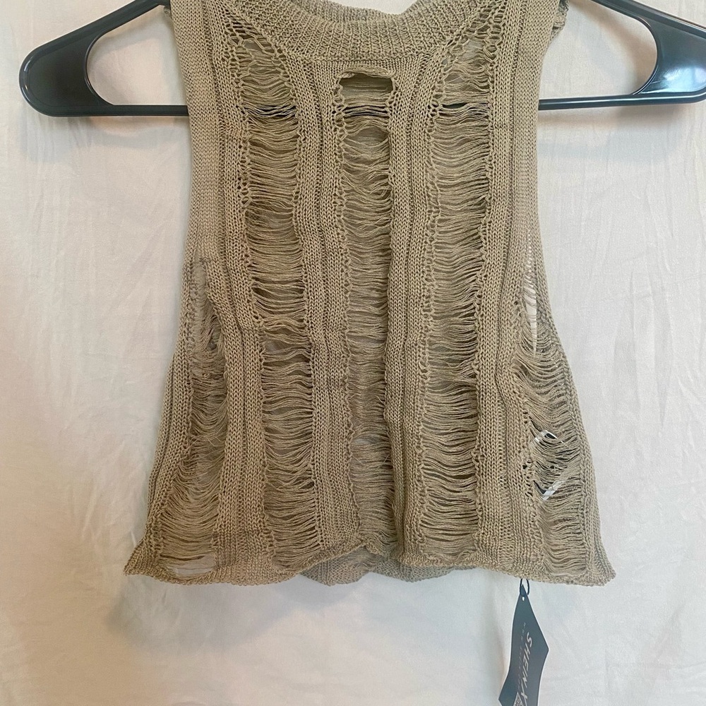 Stylish Tan Knit Women's Top